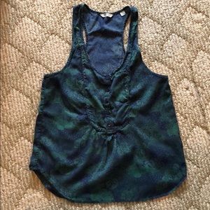 Jack Wills Blue and Green Blouse